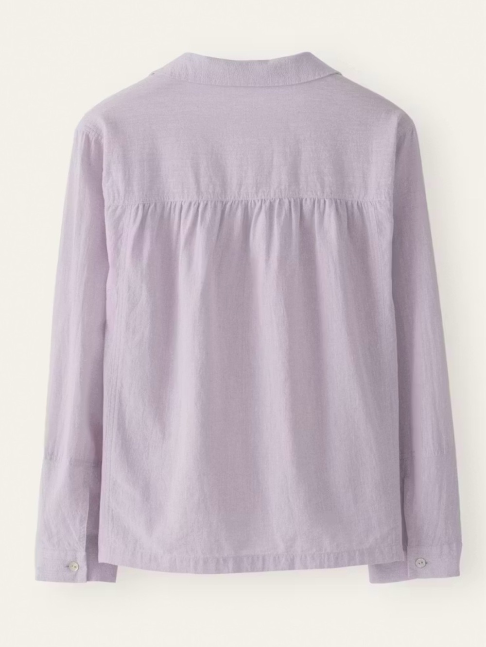 NWT Poetry Lavender Shell Button-Front Women's Blouse Linen Blend Soft - Picture 6 of 15